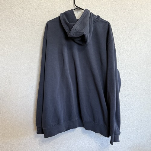 Carhartt Sweatshirt Men 2XL Navy Original Fit Fleece Hooded Jacket Full-Zip - Picture 3 of 5