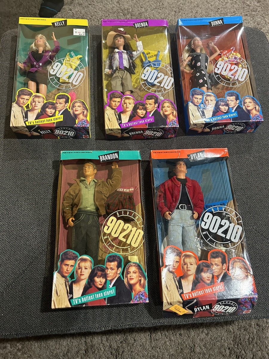 Vintage 1991 Mattel Beverly Hills 90210 Doll Collection Lot Of 5