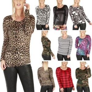 tee shirt manche longue femme imprimé