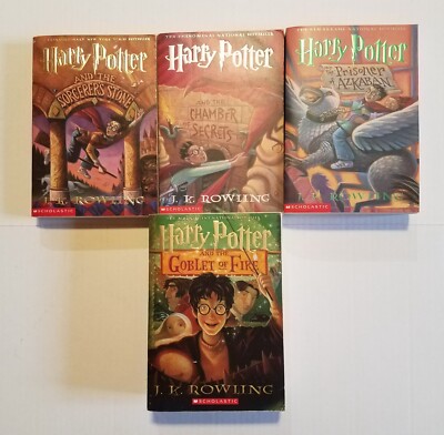 J. K. Rowling Harry Potter lot PB Sorcerers Stone Chamber Secrets Azkaban Goblet