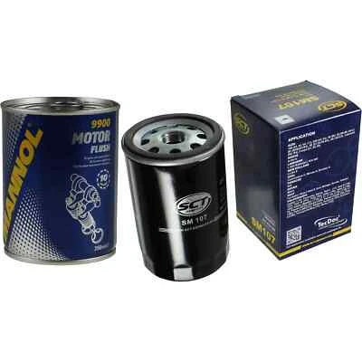 SCT Filtre À Huile SM 107 + Nettoyage Du Moteur Pour VW Golf I Cabriolet 1.8 1.6 - Photo 1/4
