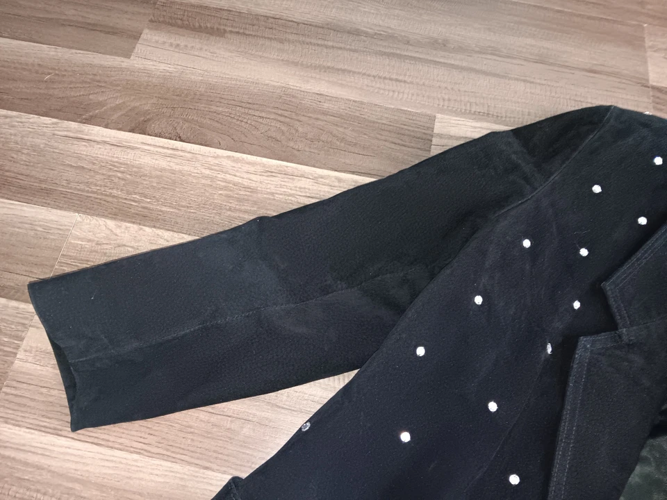 VTG AVANTI Genuine suede men M-size black blazer rhinestones decorated jacket - Image 2 of 4