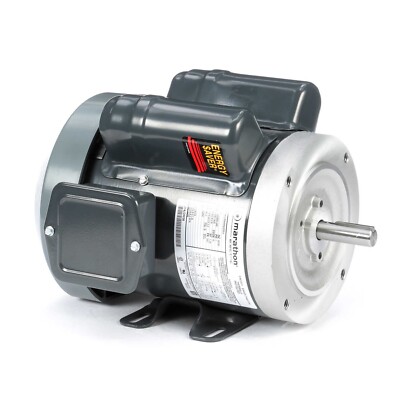 Marathon E266 Electric Motor 1/2 HP 1725 Rpm 100-120/200-240 V 56C 5KCR46MN0055X