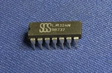 LM324N SGS 324P 324N 14-PIN DIP VINTAGE 87 COLLECTIBLE! QTY-1