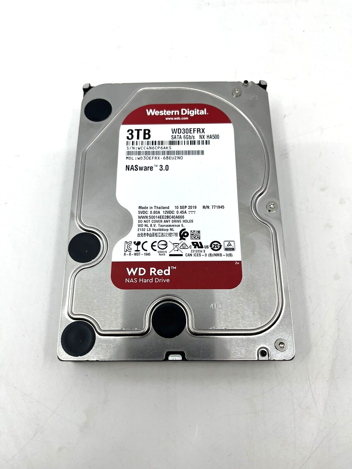 WD Red WD30EFRX 3.0TB HDD HHNNNT2CHB