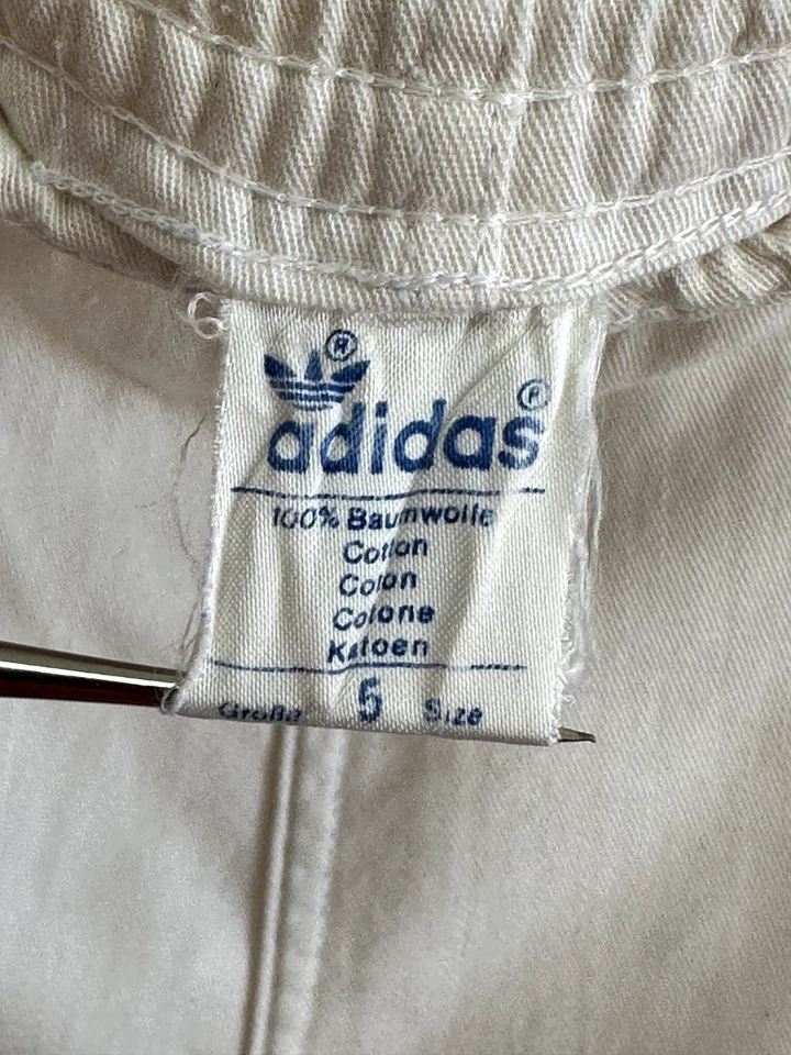 Pantalones Cortos Adidas Vintage Retro Hechos en Yugoslavia Blanco Raro Talla 5 Foto 4 de 4