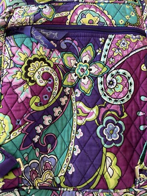 Vintage Vera Bradley Heather Purple Paisley/Floral Backpack  display picture 3