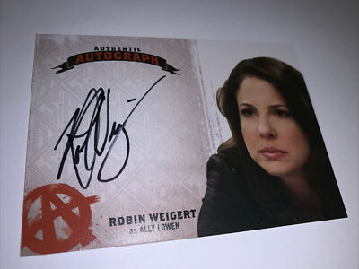 Sons Of Anarchy Autograph Card Of Robin Weigert As Ally Lowen. RW
