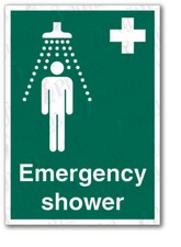 Emergency Shower Sign