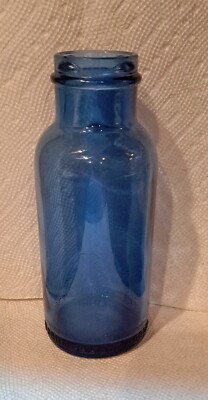 Vintage Emerson Drug Company   Bromo-Seltzer  Bottle~Rare Blue Color~6 1/2'' Tall