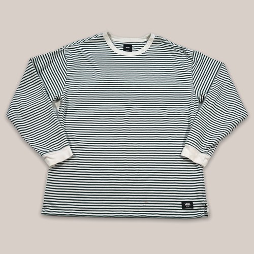 Vans Long Sleeve Green/White Striped 