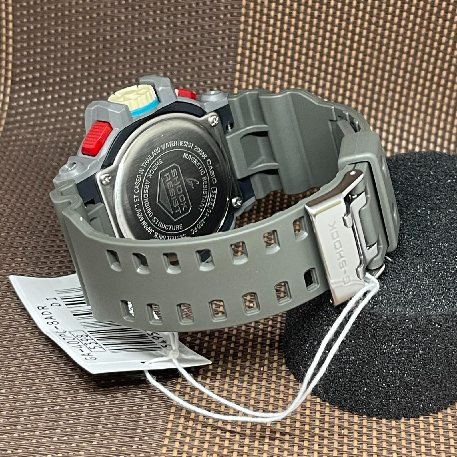 Casio G-Shock GA-400PC-8A Gray Resin Worldtime Alarm Analog 