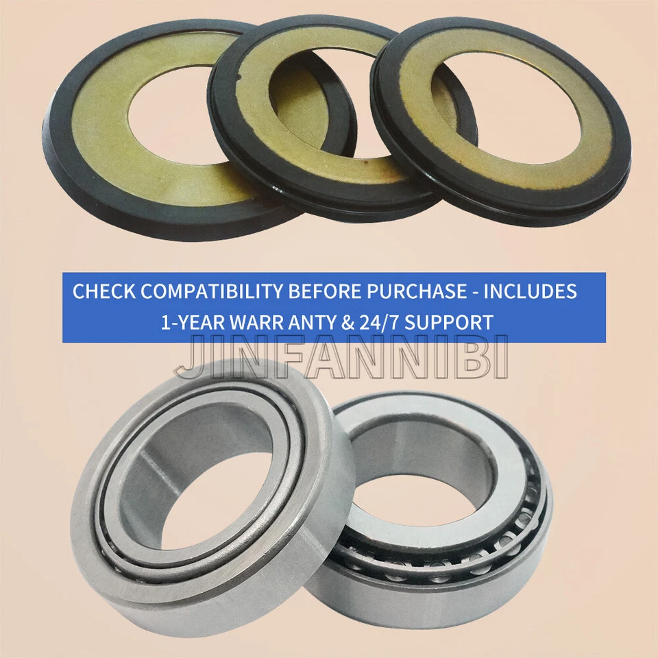 Steering Stem Bearing Seal Covers Kit for Suzuki RM125 RM250 RMX250 1991-1992 - Image 4 of 4