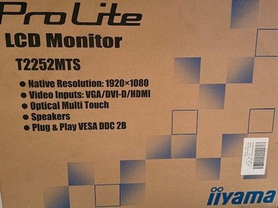 NEW PROLITE t2252mts-b5  LCD monitor optical multi touch NIB