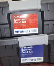 4Patriots 3-Month Survival Food Kit 656 Servings 2 Bins Breakdown In Pictures