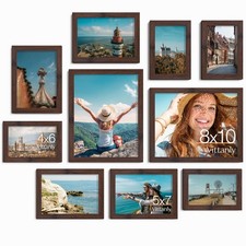 10 Pack Picture Frames Collage Wall Decor, Gallery Frame Set for Wall Mountin...