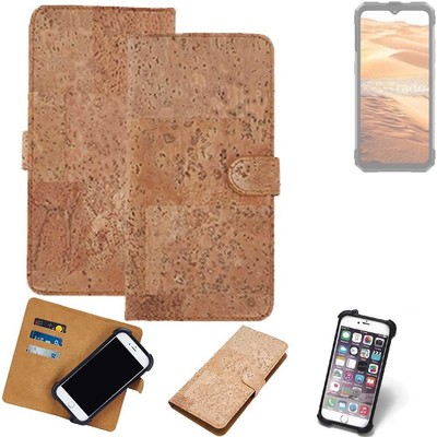FÜR Cubot KingKong AX HÜLLE TASCHE KORK CORK ETTUI SCHUTZ COVER
