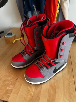 Nike Vapen Red + Gray Snowboard Boots - Men s Size 11.5 (US)