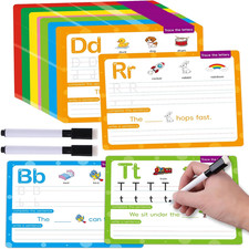 ABC Handwriting Drawing Practice Cards,Phonics Sight Words Flash Cards,Alphab...