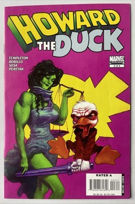 Howard the Duck #3   She-Hulk Cover! Ty Templeton! (Marvel 2007)