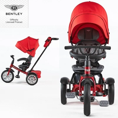 THE BENTLEY STROLLER TRIKE DRAGON RED Kinderwagen Tricycle 3Wheel Rotating Seat - Bild 1 von 4