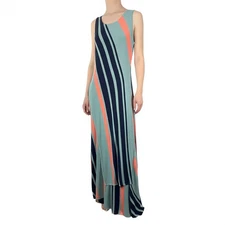 Soft Surroundings Maxi Dress Petite XS Multicolor Lina Asymmetrical Boho Flowy