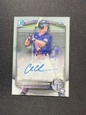 2025 Topps Bowman Chrome Auto Charlie Condon 1st #CPA-CC Rockies KE21