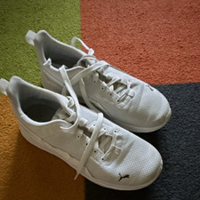 PUMA Herren Sneaker Low Top Mesh weiß atmungsaktiv leicht Schnürung EU 41