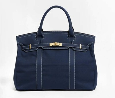 Boatkin ボートキン　キャンバスバッグ　ネイビー Boatkin Canvas Boat Tote Bag — Solid Navy Blue | eBay