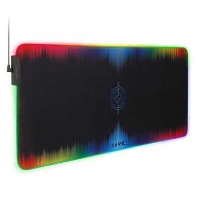 ENHANCE Extra Large LED Gaming Mouse Pad - Soft XXL Desk Mat with 7 RGB Colors