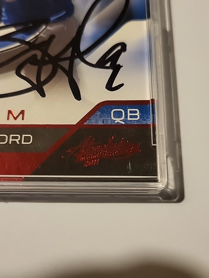 马修·斯塔福德手工签名亲笔签名 2011 帕尼尼绝对纪念品频谱 #36 — 第 4/4 张图片