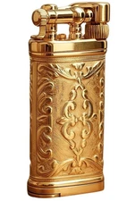 Sillem´s ITT IM Corona Old Boy Lea Puro 925 Sterling 24C Gold Pipe Lighter