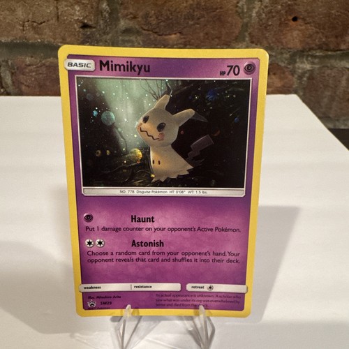Pokémon Mimikyu TCG SM29 Sun & Moon Black Star Promo Holo Rare Card