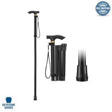 Adjustable Aluminum Walking Cane with ABS Handle - Lightweight  Durable for ...