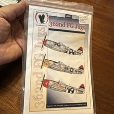 Eagle Strike Decals 48087 148 Scale 362nd Fg Jugs P-47d Thunderbolt Bubbletop Eagle Strike Decals 48087 148 Scale 362nd Fg Jugs P-47d Thunderbolt Bubbletop
