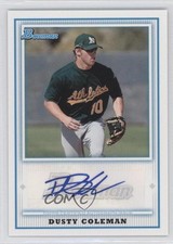 2010 Bowman Retail Prospect Auto Dusty Coleman #BPA-DC Auto h0i