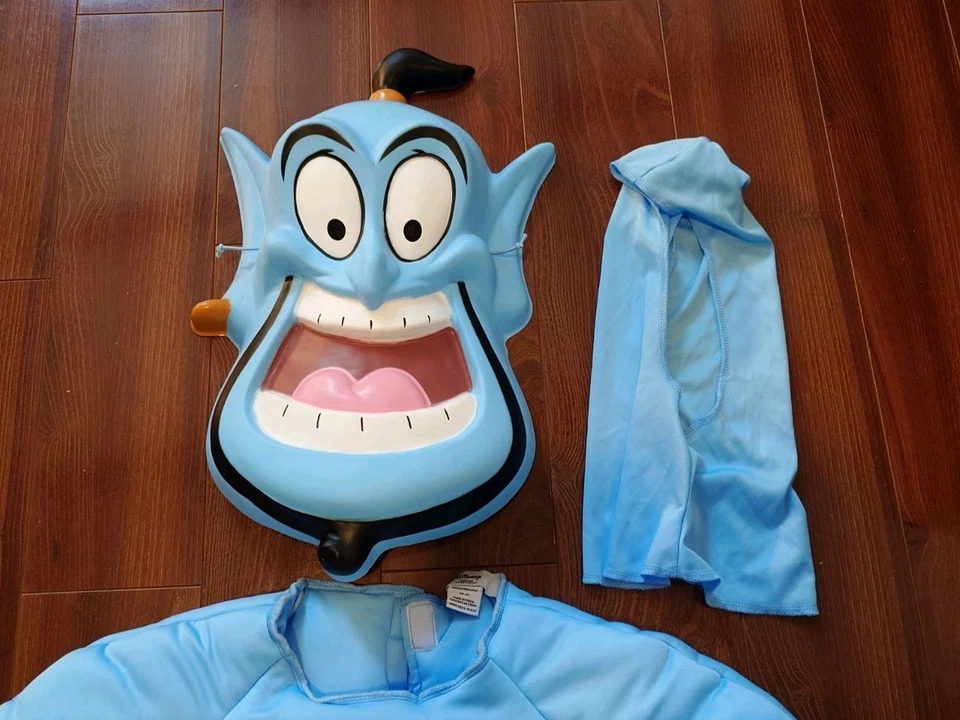 Auténtico Disfraz de Halloween Disney Store Aladdin Genie Muscle Adulto Mediano M Foto 4 de 4