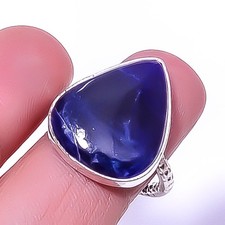Sodalite - Minas Gerais 925 Sterling Silver Jewelry Ring s.8 R5830-43