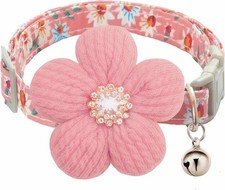 Small Dog Collar with Flower, Puppy Collar for Girl Dog Collars for Small Dogs C