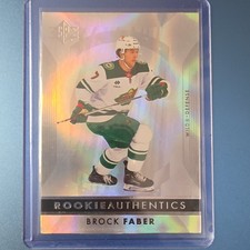 Upper Deck SP Authentic Rookie Brock Faber #128 #HF-32 Patterned Foil 2023-24