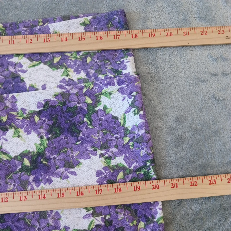 LuLaRoe Cassie Falda XL Púrpura Floral Hasta la Rodilla Pull On Lápiz Foto 2 de 4