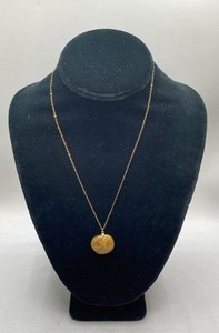 Silpada Gold Filled 925 Sterling Silver Fossilized Shell Pendant Necklace 18"