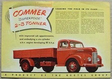 COMMER SUPERPOISE 2-3 TONNER Commercial Sales Brochure Sept 1953 #493