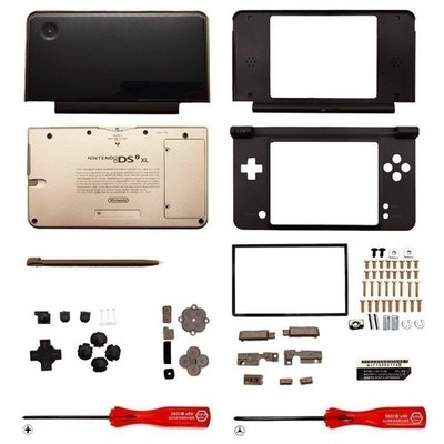 Replacement Housing for Nintendo DSi XL Glass Lens Shell Tools Black
