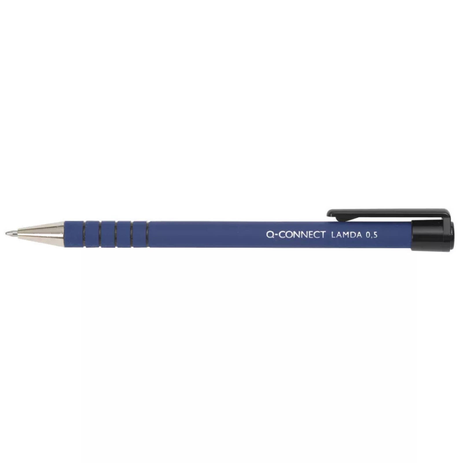 Q-Connect Lamda Ballpoint Pen Medium Blue 12 Pack KF00673 KF00673 - Image 3