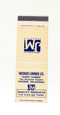 Vintage Hooker Lumber Co. Matchbook Cover Hooker Oklahoma OK JM Products