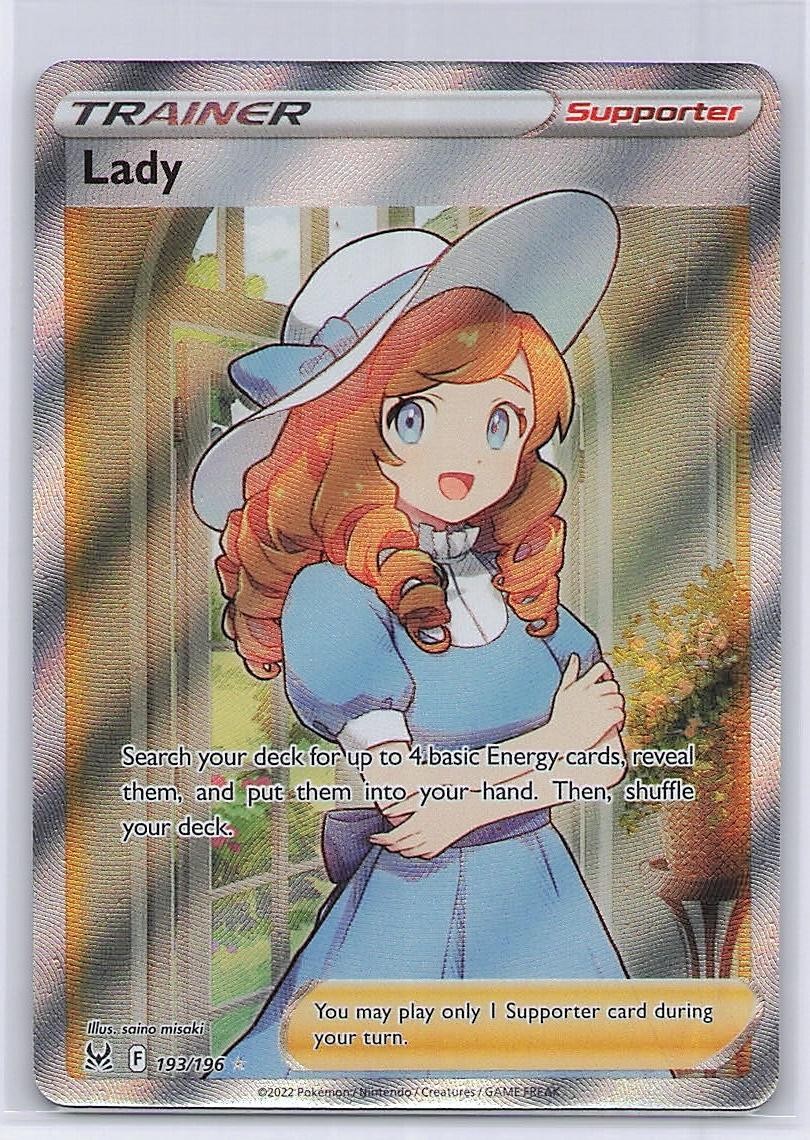 Lady 193/196 Ultra Rare Lost Origin Pokemon Holo Near Mint