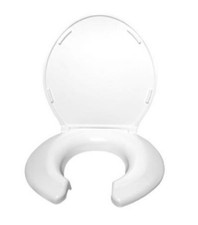 Big John Original 3W Toilet Seat With Cover, Abs, Elongated Or Round, White