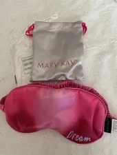 New Mary Kay Silky Pink "Dream" Sleep Mask + Drawstring Pouch/Bag ~ Fast Ship