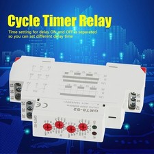 GRT8-S2 Mini Asymmetric Cycle Timer ON/OFF Repeat Cycle Time Relay AC 220V